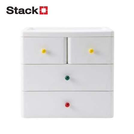 ตู้ลิ้นชัก 3 ชั้น STACKO TAKA 70x36x68 ซม. สีขาว_0