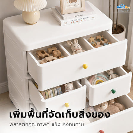ตู้ลิ้นชัก 3 ชั้น STACKO TAKA 70x36x68 ซม. สีขาว_7