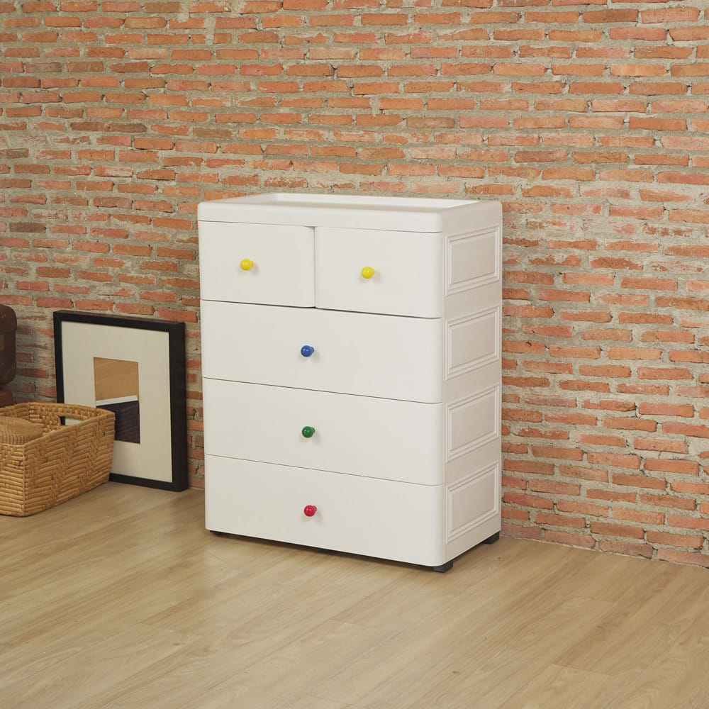 ตู้ลิ้นชัก 4 ชั้น STACKO TAKA 70x36x88ซม. สีขาว
