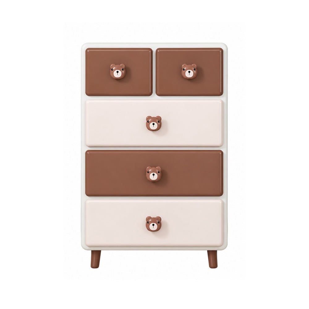 ตู้ลิ้นชัก 4 ชั้น STACKO HOSHI 55x40x89 ซม. สีน้ำตาล