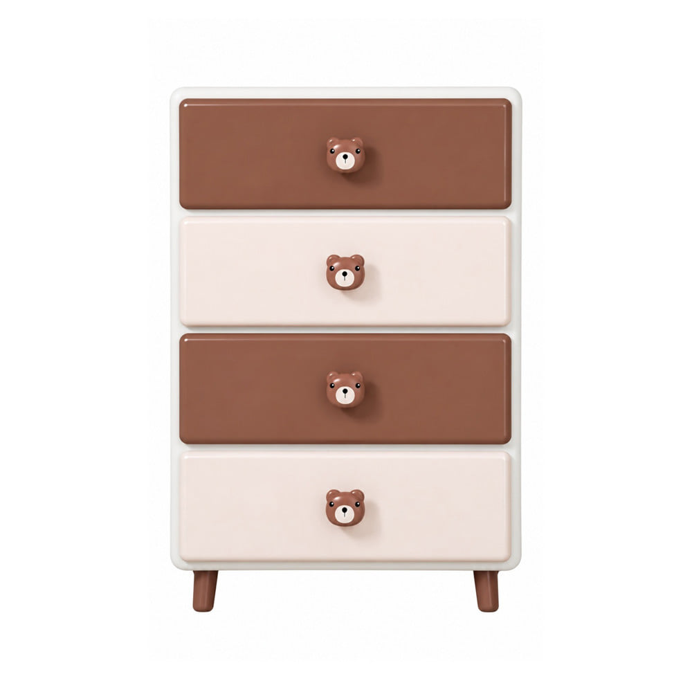 ตู้ลิ้นชัก 4 ชั้น STACKO HOSHI 45x40x89 ซม. สีน้ำตาล