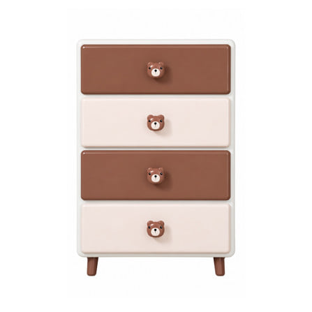 ตู้ลิ้นชัก 4 ชั้น STACKO HOSHI 45x40x89 ซม. สีน้ำตาล_1