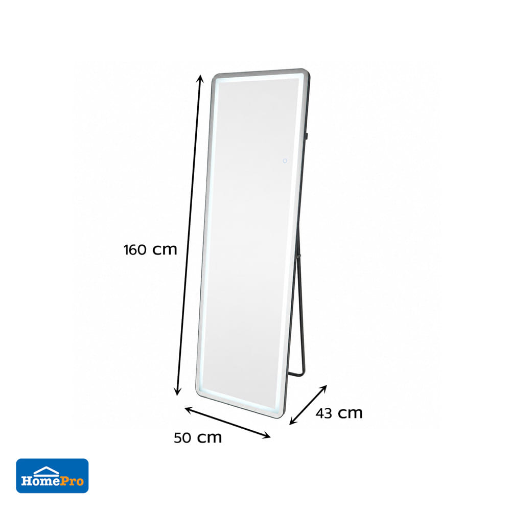 กระจกยาวตั้งพื้น-ติดผนัง LED MOYA K260214 50x160 ซม.