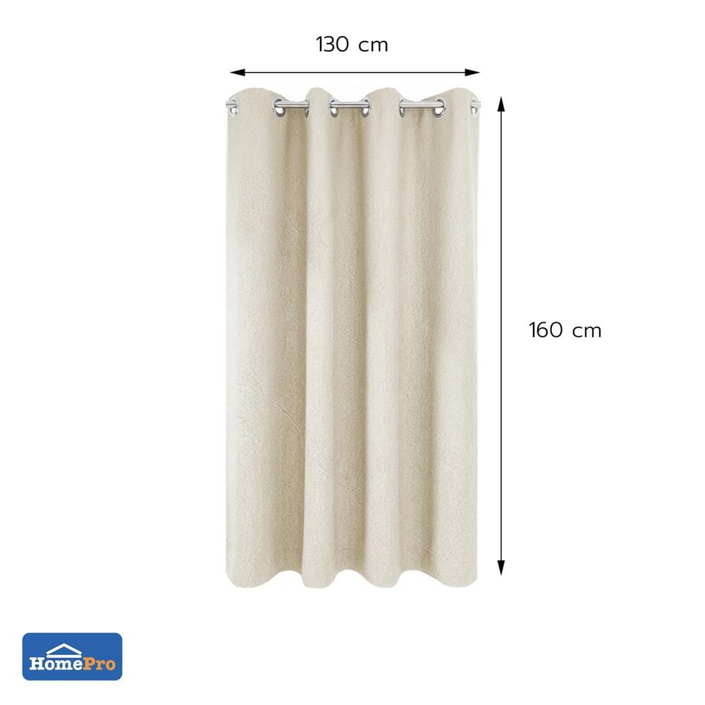 ผ้าม่าน EYELET HOME LIVING STYLE FOLIO UV 130x160 ซม. สีครีม