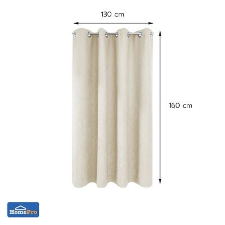 ผ้าม่าน EYELET HOME LIVING STYLE FOLIO UV 130x160 ซม. สีครีม_5