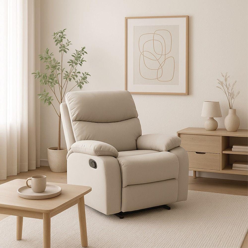เก้าอี้ปรับเอนนอน KONCEPT 19242825 SABINE สีน้ำตาลอ่อน