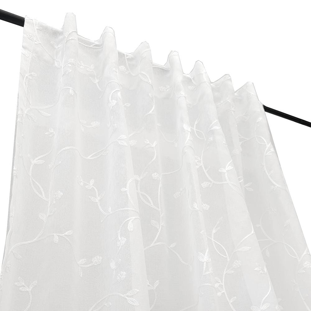 ผ้าม่านโปร่งซ่อนหู HOME LIVING STYLE IVY 130x160 ซม. สีขาว