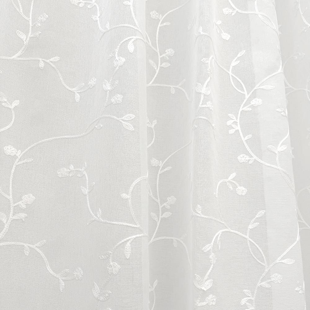 ผ้าม่านโปร่งซ่อนหู HOME LIVING STYLE IVY 130x160 ซม. สีขาว