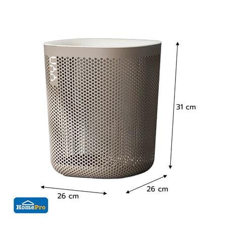 ถังขยะเหลี่ยม ACCO RIKU 18 ลิตร สีเทา/ขาว_2