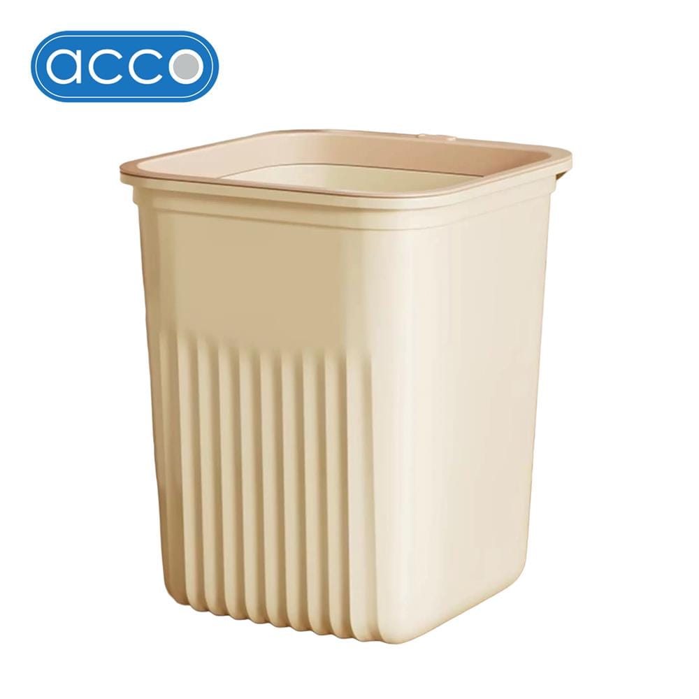 ถังขยะเหลี่ยม ACCO VIVE 15 ลิตร สีเบจ