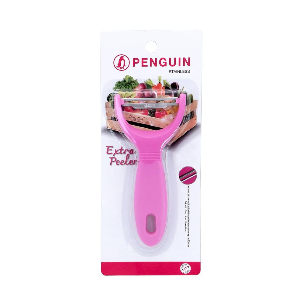 มีดปอกเปลือก PENGUIN EXTRA PEELER 15.4 ซม. สีชมพู
