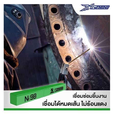 ลวดเชื่อมเหล็กหล่อ GEMINI NI98 2.6x300 มม._4