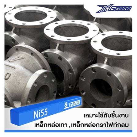 ลวดเชื่อมเหล็กหล่อ GEMINI NI55 2.6x300 มม._3