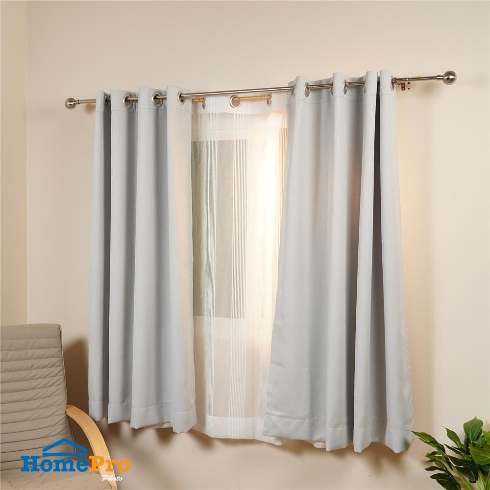 ผ้าม่าน EYELET HOME LIVING STYLE RITA UV 140x160 ซม. สีเทา