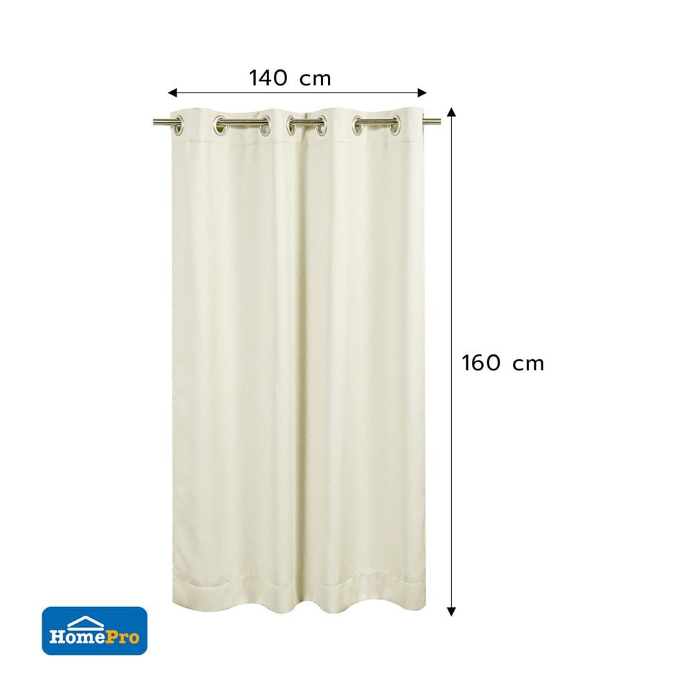 ผ้าม่าน EYELET HOME LIVING STYLE RITA UV 140x160 ซม. สีครีม