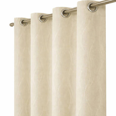 ผ้าม่าน EYELET HOME LIVING STYLE RITA UV 270x220 ซม. สีครีม_2