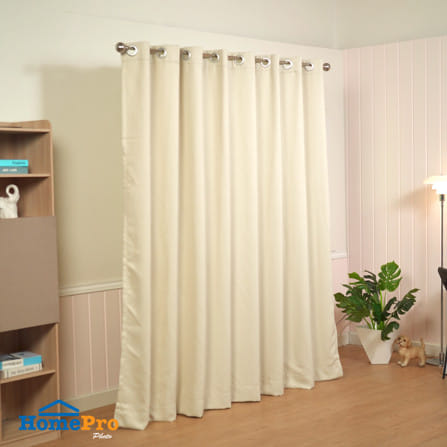 ผ้าม่าน EYELET HOME LIVING STYLE RITA UV 270x220 ซม. สีครีม_4