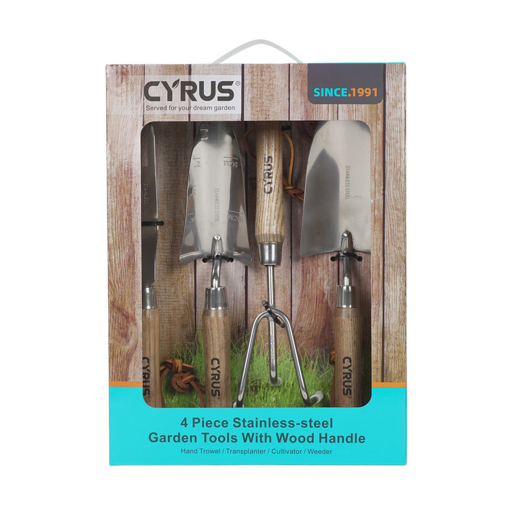 ชุดอุปกรณ์งานสวน 4 ชิ้น CYRUS