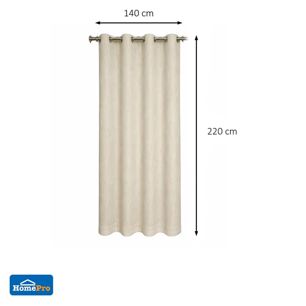 ผ้าม่าน EYELET HOME LIVING STYLE RITA UV 140x220 ซม. สีครีม