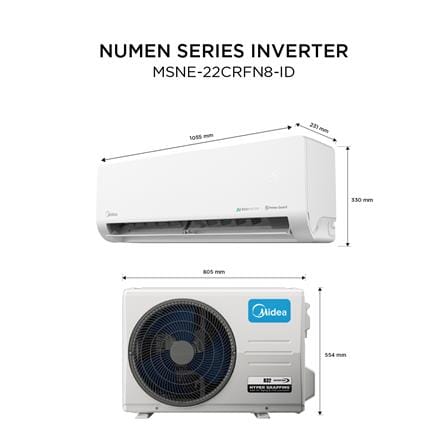 แอร์ผนัง MIDEA MSNE22CRFN8 22000 บีทียู อินเวอร์เตอร์_5