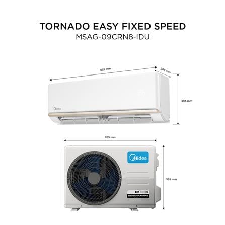 แอร์ผนัง MIDEA MSAG09CRN8 9300 บีทียู_5
