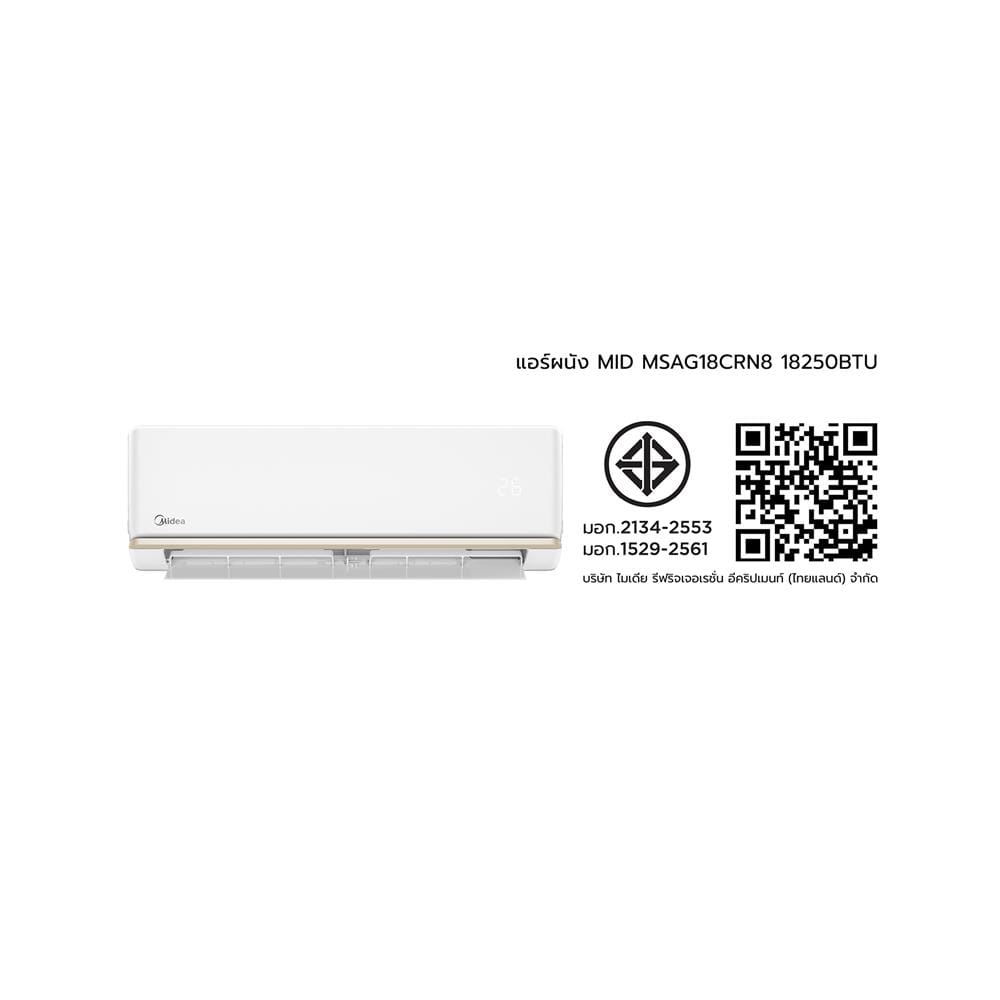 แอร์ผนัง MIDEA MSAG18CRN8 18250 บีทียู