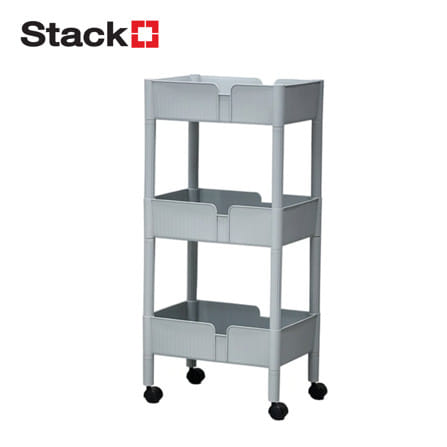 ชั้นพลาสติก 3 ชั้น STACKO AMI 42x30x90.5 ซม. สีเทา_0