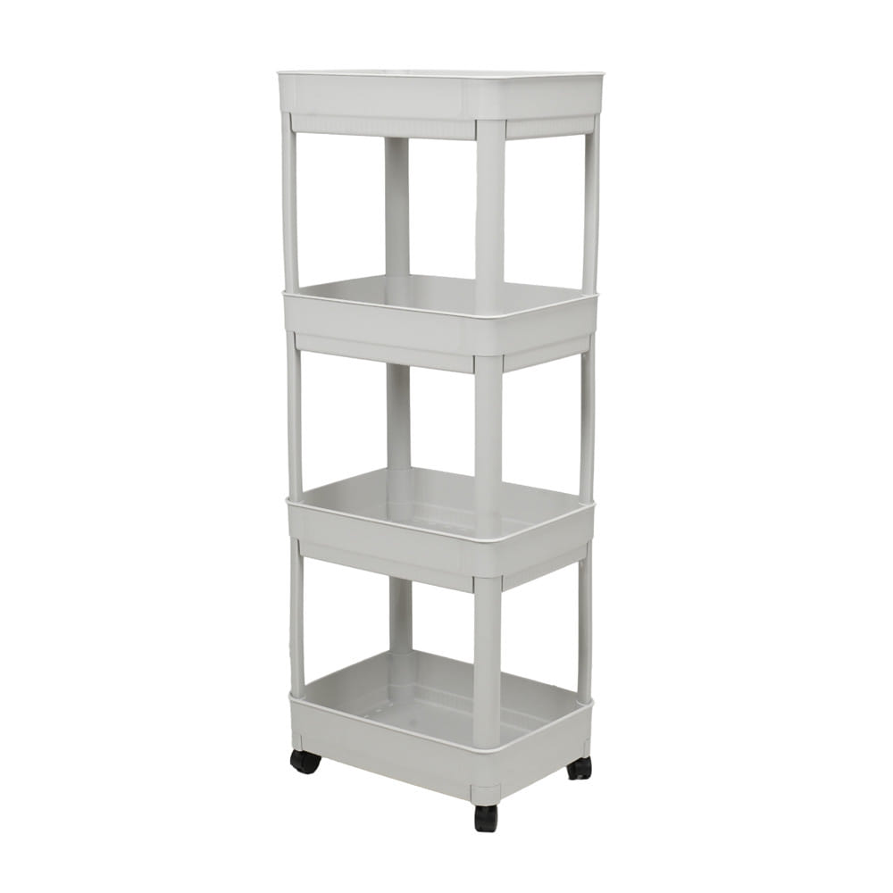 ชั้นพลาสติก 4 ชั้น STACKO NAMI 43x32x106 ซม. สีเทา