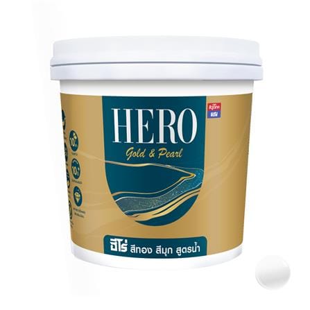 สีน้ำทาภายนอก ชนิดเงา WOODTECT HERO PEARL EFFECT BASE A MU-100 สีมุกขาว 0.75 ลิตร_0