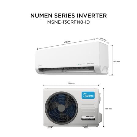 แอร์ผนัง MIDEA MSNE13CRFN8 12000 บีทียู อินเวอร์เตอร์_5
