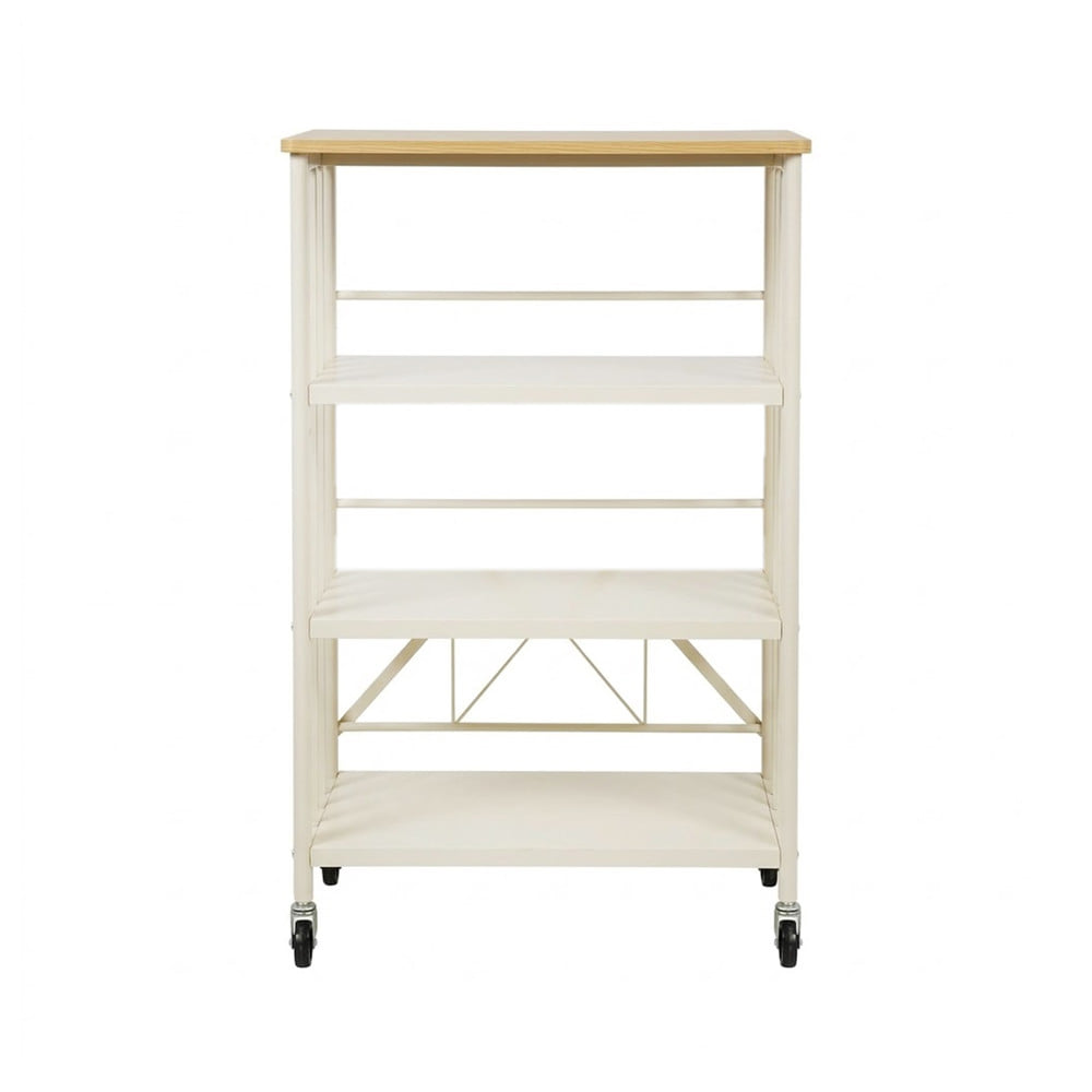 ชั้นวางของ 4 ชั้น STACKO YUKI 60x38x115 ซม. สีขาว
