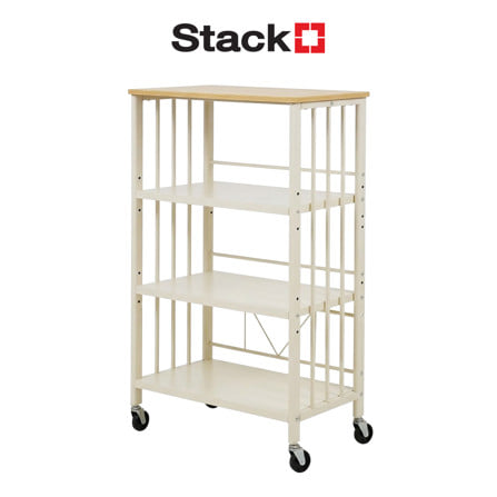 ชั้นวางของ 4 ชั้น STACKO YUKI 60x38x115 ซม. สีขาว
