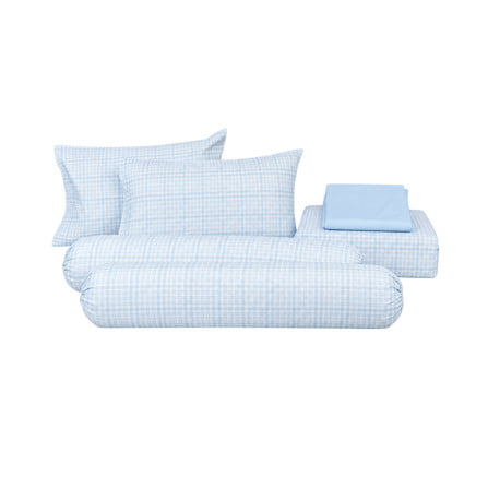 ชุดผ้าปูที่นอน 6 ฟุต (ชุด 6 ชิ้น) HOME LIVING STYLE COTTAGE สี BLUE_1