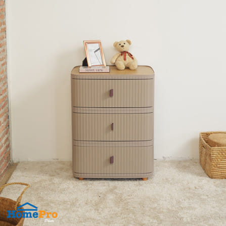 ตู้ลิ้นชัก 3 ชั้น STACKO TOMO 52x39.5x68 ซม. สีน้ำตาล_3