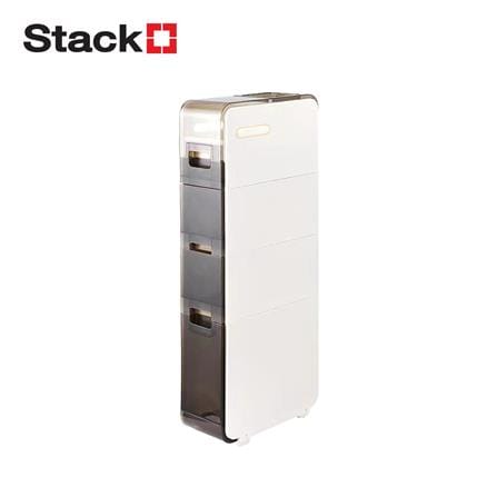 ตู้ลิ้นชักแคบ 4 ชั้น STACKO KIRA 41x18x96.3 ซม. สีขาว_0