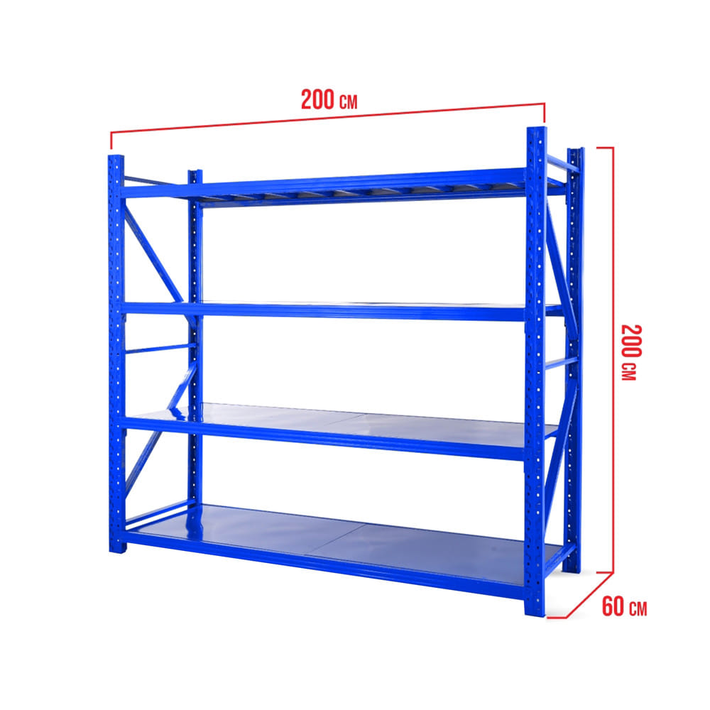 ชั้นเหล็ก 4 ชั้น MATALL 200x60x200 ซม. สีน้ำเงิน