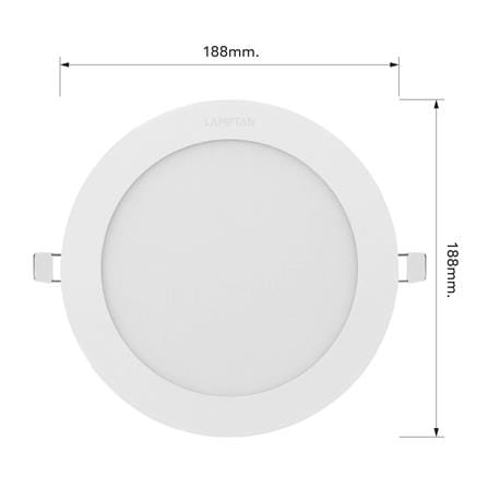 ดาวน์ไลท์ LED LAMPTAN ADJUST 7 นิ้ว 15 วัตต์ DAYLIGHT/COOL WHITE/WARM WHITE สีขาว_7