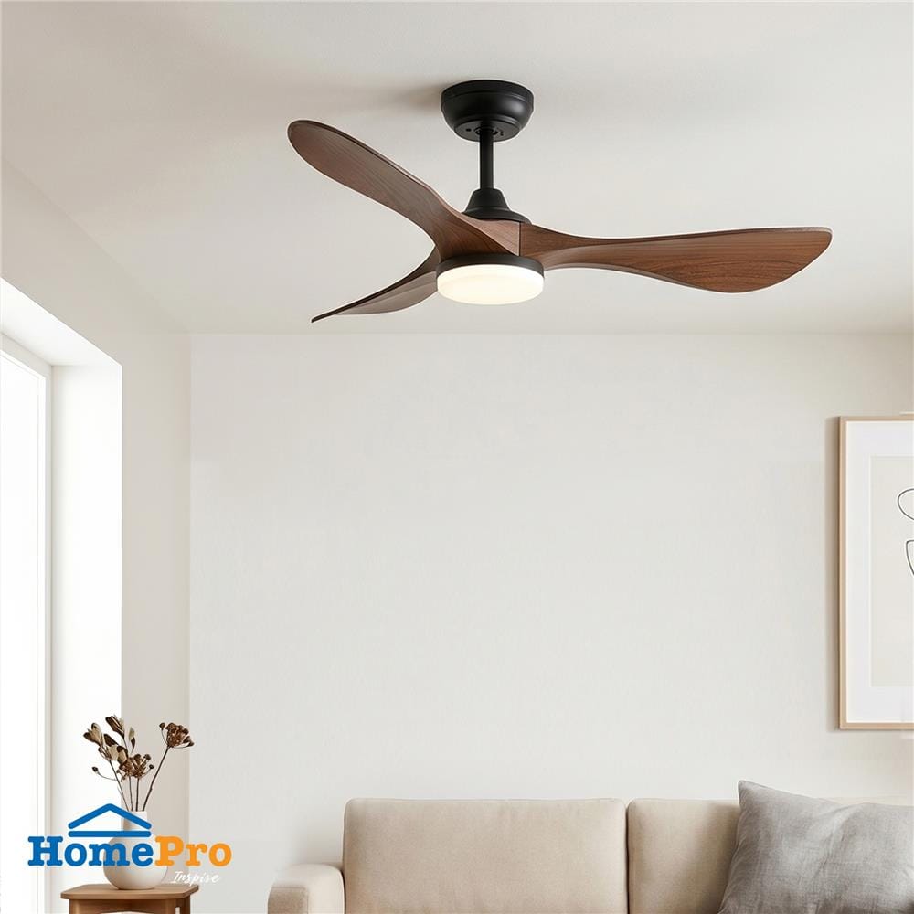 พัดลมโคมไฟ LED CARINI ARCADIA 2010-LOAK 24 วัตต์ DAYLIGHT/COOL WHITE/WARM WHITE 52 นิ้ว สีดำ/น้ำตาล