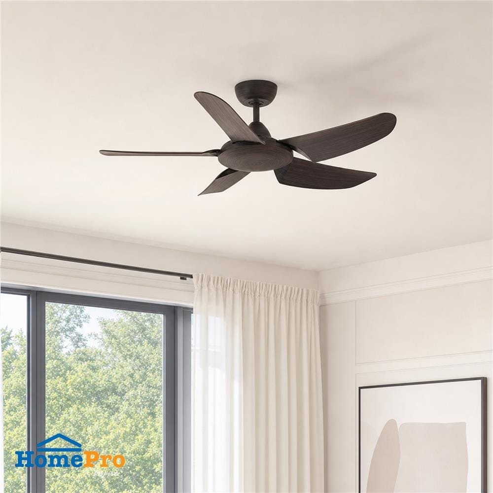 พัดลมไม่มีโคมไฟ CARINI DENO 1013-WD 40 นิ้ว สีน้ำตาล