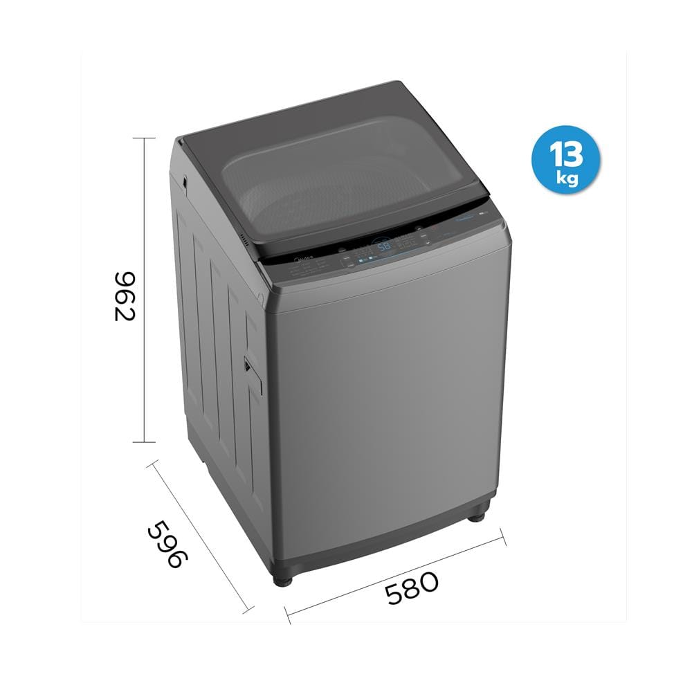 เครื่องซักผ้าฝาบน MIDEA MA200W130 13กก. สีเทา