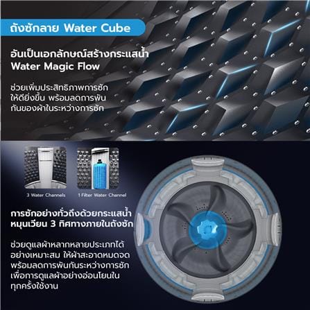 เครื่องซักผ้าฝาบน MIDEA MA200W130 13กก. สีเทา_10