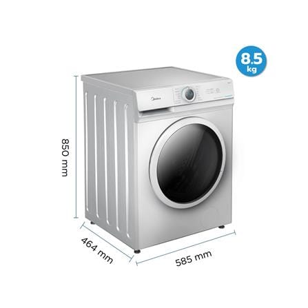 เครื่องซักผ้าฝาหน้า MIDEA MF100W85B 8.5 กก. สีขาว_11