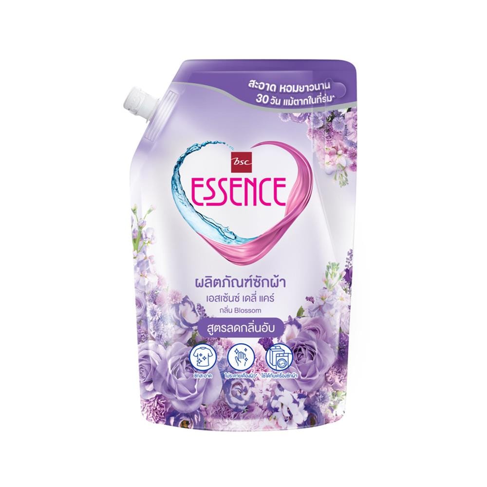 น้ำยาซักผ้าสูตรลดกลิ่นอับ ESSENCE 1.1 ลิตร บลอสซั่ม