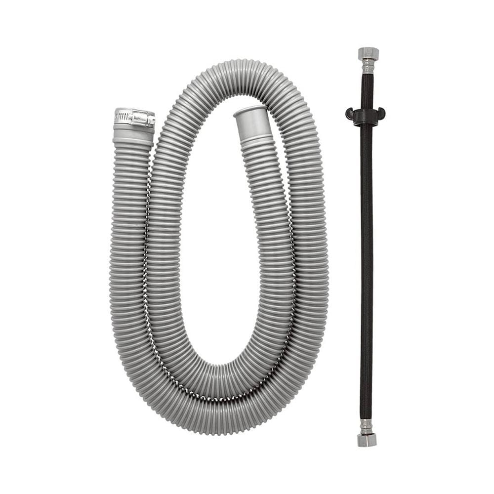 ท่อย่น+สายน้ำดี PARNO 15442 1.2 ม. สีเทา
