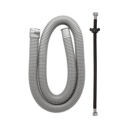 ท่อย่น+สายน้ำดี PARNO 15442 1.2 ม. สีเทา_0