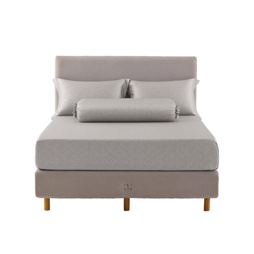 ชุดผ้าปูที่นอน 6 ฟุต (ชุด 5 ชิ้น) DUNLOPILLO VERONA VRN-01 S26 COIN GREY