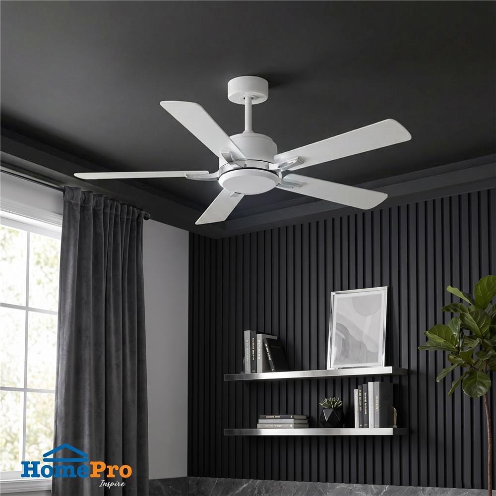 พัดลมไม่มีโคมไฟ CARINI ARCADIA 1011-NWH 52 นิ้ว สีขาว