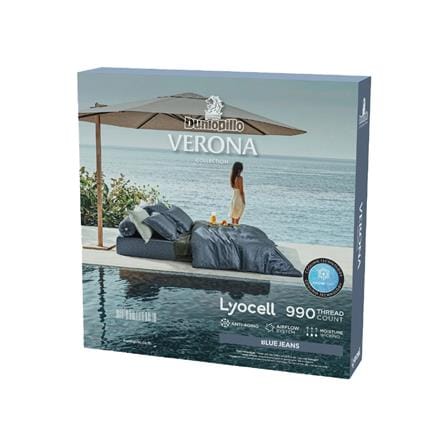 ชุดผ้าปูที่นอน 3.5 ฟุต (ชุด 3 ชิ้น) DUNLOPILLO VERONA VRN-06 S26 BLUE JEANS_5