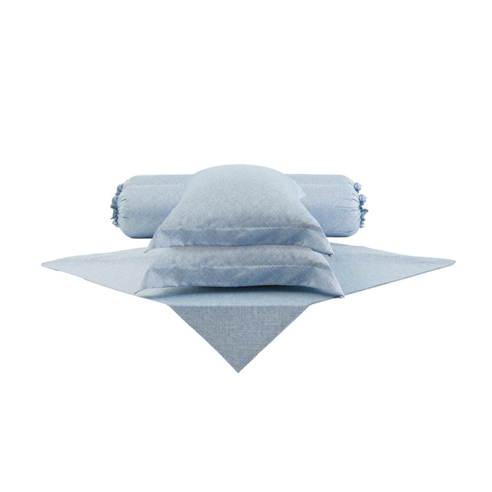 ชุดผ้าปูที่นอน 5 ฟุต (ชุด 5 ชิ้น) DUNLOPILLO VERONA VRN-02 S26 ICE BLUE