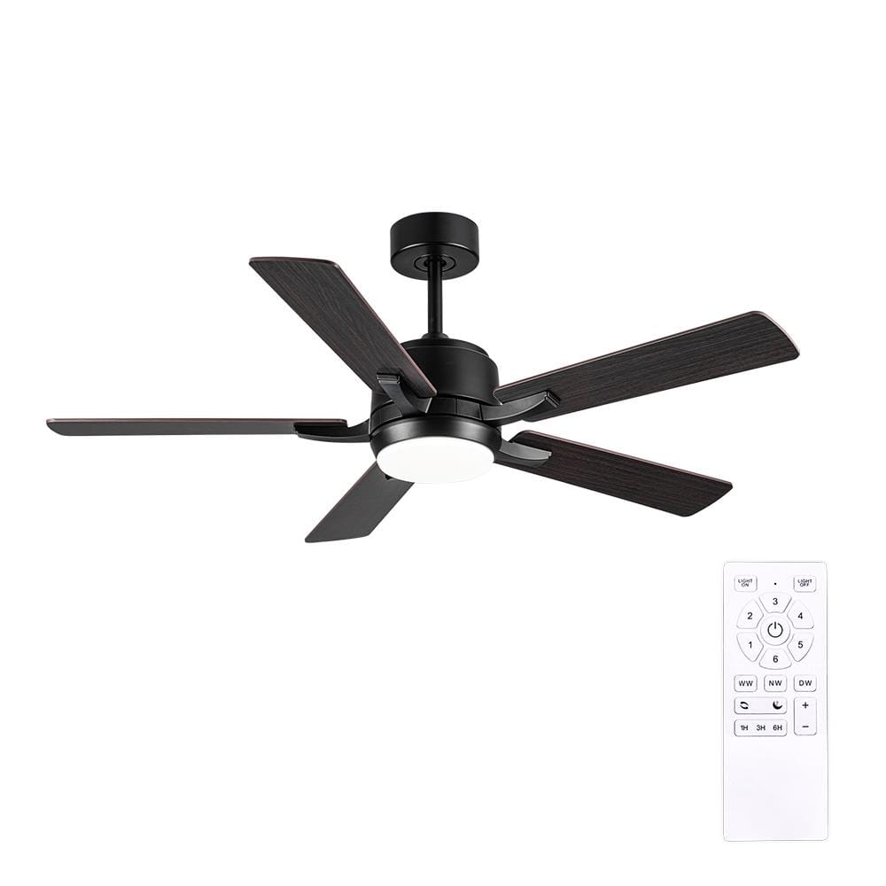 พัดลมโคมไฟ LED CARINI ARCADIA 1011-LWP 52 นิ้ว 24 วัตต์ DAYLIGHT/COOL WHITE/WARM WHITE สีดำ